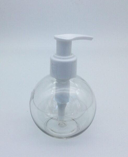 Apaļa pudele 150 ml ar dozatoru